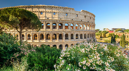 The Colosseum in Rome, Italy