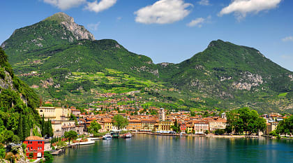 Riva del Garda on Lake Garda, Italy Riva del Garda on Lake Garda, Italy