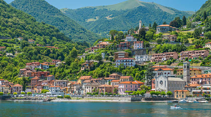 Village on Lake Como in Italy