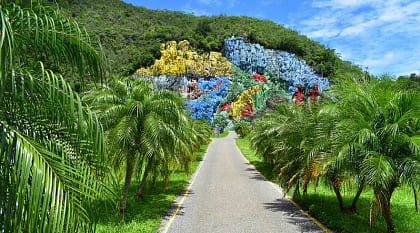 Mural of Prehistory in Vinales, Cuba