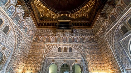 Interior of Royal Alcazar of Seville, Spain