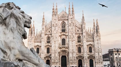 The Duomo in Milan, Italy. The Duomo in Milan, Italy.
