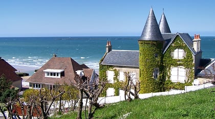 Norman Manor in English Channel, Normandy, France