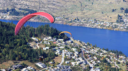 Amazing aerial view of Queenstown, New Zealand Amazing aerial view of Queenstown, New Zealand