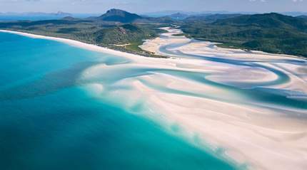 Hill Inlet at Whitehaven Beach, Australia