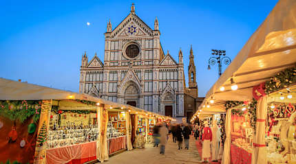 Piazza Santa Croce in Florence, Italy
