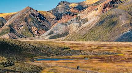 Hikers at Landmannalaugar