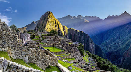 The great Inca city of Machu Picchu in Peru