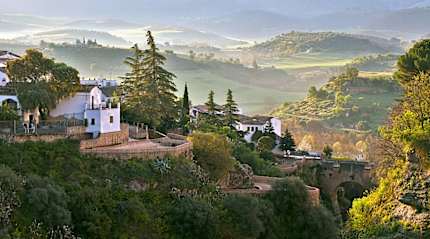 Old town on the Tajo Gorge in Ronda, Spain