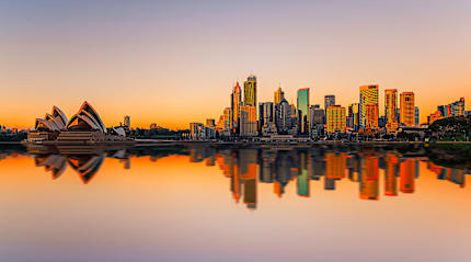 Sydney at sunset in Australia
