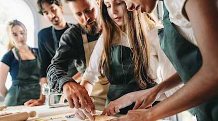 Cooking class experience in Italy.