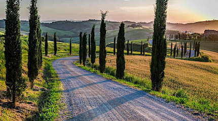 Val d'Orcia hills, Tuscany.