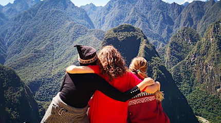Family in Machu Picchu, Peru