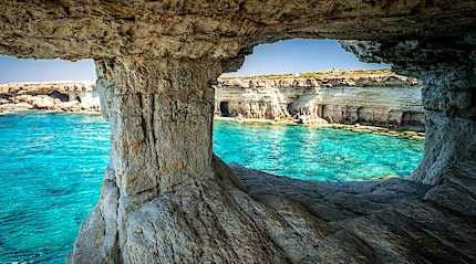 Cyprus sea caves.