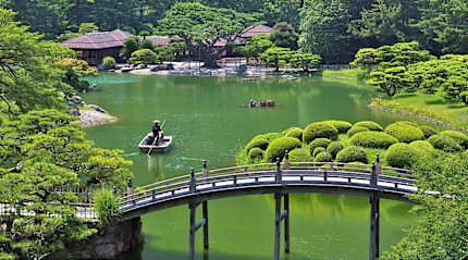The Ritsurin Garden in Takamatsu, Japan