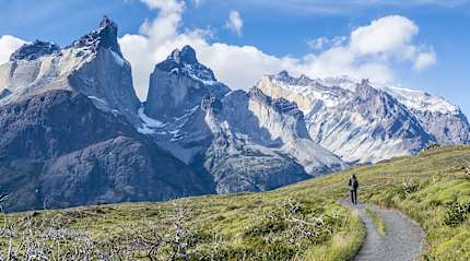 Hiking to Los Cuernos in Torres del Paine National Park, Chilean Patagonia