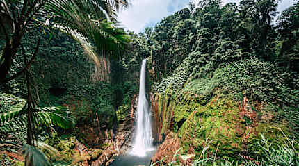 Catarata del Toro waterfall in the Central Valley, Costa Rica