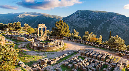 Temple of Athena in Delphi, Greece