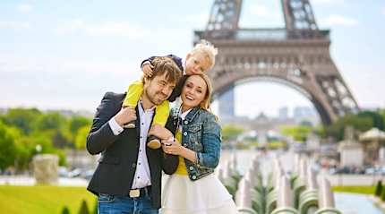 Family in Paris, France