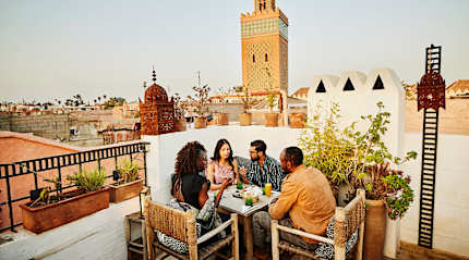 Friends in Marrakech, Morocco 