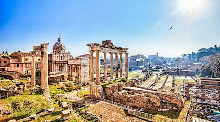 The Roman Forum in Rome, Italy