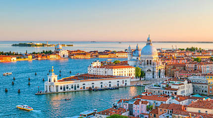 Bird's eye view of Venice, Italy