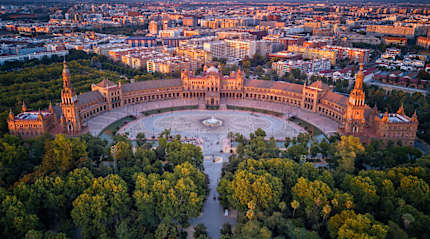 Plaza d'Espańa in Seville, Spain