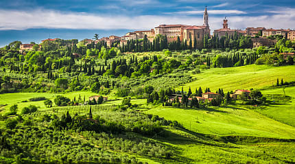 Town of Pienza in Tuscany, Italy