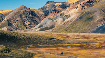 Hikers at Landmannalaugar