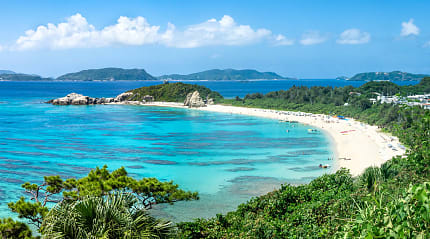 Tokashiki Ahren beach in Okinawa, Japan