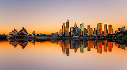 Sydney at sunset in Australia