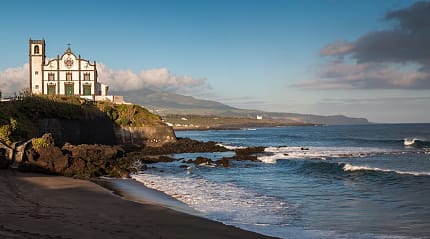 Beach at Sao Rogue, Sāo Miguel Island, Azores