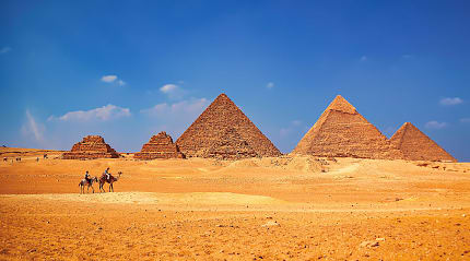Pyramids of Egypt on the Giza Plateau