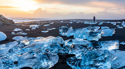 Diamond Beach, Jokulsarlon, Iceland. 