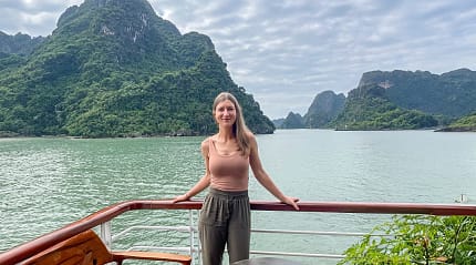 Senior Travel Care Specialist Quincy in Ha Long Bay, Vietnam