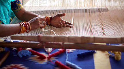 Ancient tradition of handloom weaving in India
