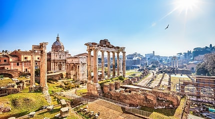 The Roman Forum in Rome, Italy