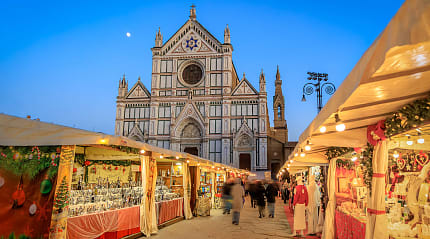 Piazza Santa Croce in Florence, Italy