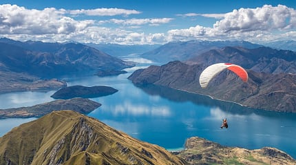 Paragliding in Wanaka, New Zealand