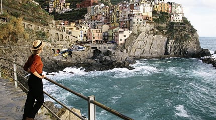 Manarola town in Cinque Terre, Italy.