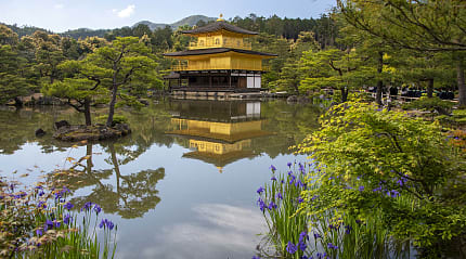 Kinkaku-ji, Golden Pavilion, in Kyoto, Japan