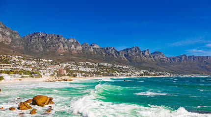Camps Bay beach in Cape Town, South Africa