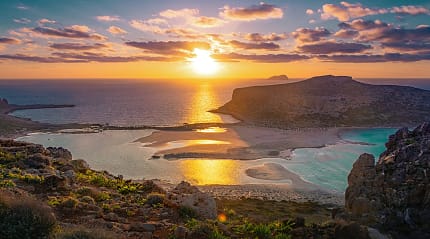 Balos Lagoon in Crete, Greece