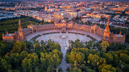 Plaza d'Espańa in Seville, Spain