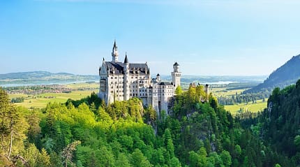 Neuschwanstein Castle in southwest Bavaria, Germany