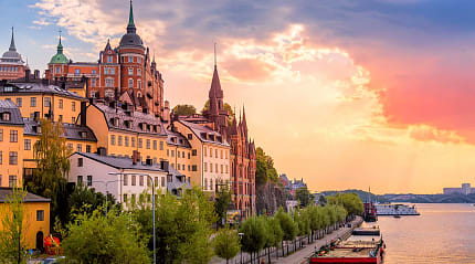 Fjallgatan street in Stockholm, Sweden