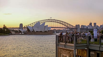 Preshow dining al fresco at Handa Opera on Sydney Harbour, Sydney, NSW