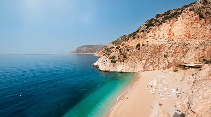 Kaputaş Beach on the Lycian Coast in Turkey