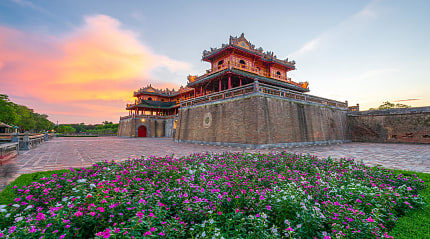 Ngo Mon Gate, the main entrance of Hue Imperial City in Vietnam