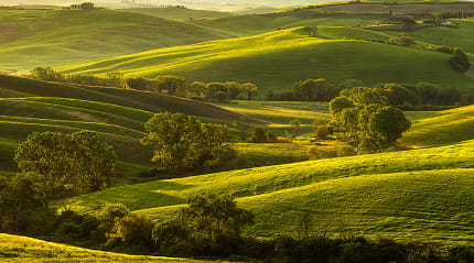 Rolling hills in Tuscany, Italy
